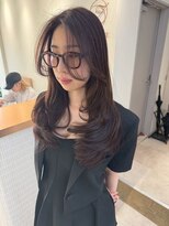 ジーナ 姪浜(Zina)&nbsp;髪質改善＊毛先レイヤー暗めカラー＊美髪【Zina姪浜】