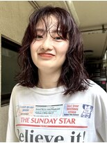 ナループロアオハナ(Nalu pu loa ohana) ミディアムパーマニュアンスパーマゆるめパーマウェーブパーマ