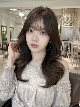 フォルテ 表参道店(FORTE) 【フォルテ千鶴】暗めカラー/韓国ヘア/ミディアムヘア/髪質改善