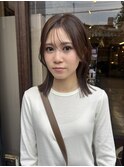 ボブ/ミディアムボブ/シースルーバング/2wayバング