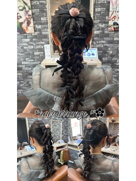 リリー シンジュク(Lilly) 結婚式参列に♪/お呼ばれヘア/おとなっぽヘア/編み込み/ロング