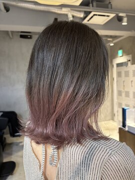 エリマ 調布(elima) 調布ダブルカラーレイヤーボブウルフショートヘアベージュカラー