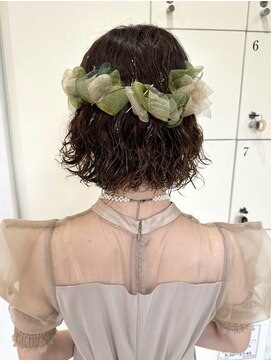 ボブ リボンアレンジ