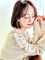 アンク(ank)&nbsp;20代30代40代ボブ/前下がりボブ/ワンレンボブ/韓国前髪/ベージュ