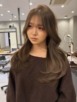 ラヴィズム 長岡店(LUVISM) 韓国/顔周りレイヤー/ダブルカラー/ベージュ/縮毛矯正新潟長岡
