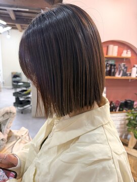 アイエン(aien) ヘイリーボブ×髪質改善×酸性ストレート×縮毛矯正