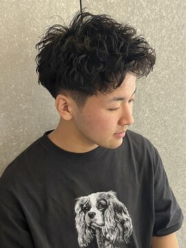 ニアウ 太田店(Niau) メンズ王道ショートスタイルワンカールパーマ無造作パーマ