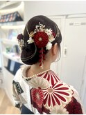 卒業式/タイトシニヨン/袴/平塚