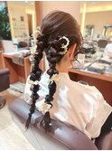 編みおろしアレンジ