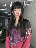 キャロルガーデンズ ボコカ 表参道(Carroll Gardens bococa) 顔まわりレイヤー × ワイドバングロング