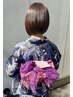 【夏祭り/イベント】浴衣着付け+ヘアセット ¥11000