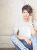 斜めバングメンズショート！ビジネスにも◎