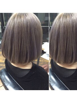 ガルボ ヘアー(garbo hair) garbo/ハイトーンホワイティグレージュカラー♪