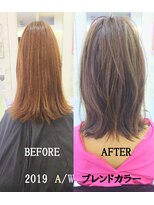 ヘアーデザインムーヴ(Hair design MOVE) ノーブリーチブレンドカラー