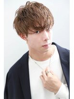 シュガー ヘアアンドネイル 仙台(SUGAR)&nbsp;マッシュウルフツイストパーマシルバーグラデーション、ツーブロ