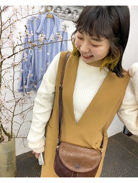 フィン(fin,) fin,/くびれヘア/似合わせカット/デザインカラー/ツートンカラー