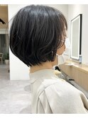 蒲生優 【似合わせカット、丸みショートボブ】