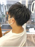 MEN'S HAIR &nbsp;センターパート　ツイストスパイラル　コンマヘア