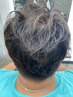 頭頂部の割れが気になる方に】カット+トップパーマ