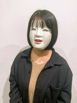 コマ(coma) 【coma中野】黒髪でも軽やかシースルーボブ