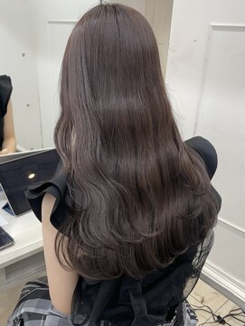 シーン(seen) 【くびれヘア×ラベンダーグレージュ】前髪