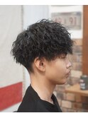 メンズ強ツイストスパイラルパーマ