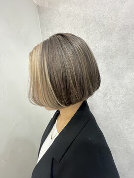 ヘアサロン グローリー(glory) ダブルカラーでフェイスフレーミング