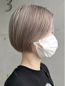 ゲーム 吉祥寺店(GAME) ダブルカラーミルクティーベージュカラーケアブリーチ韓国ボブ