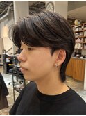 【石山】センターパート襟足長め