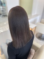 シャルム バイ アローズ 久留米店(CHARM BY AROSE)&nbsp;20代30代40代大人可愛ナチュラルアッシュストレートロブ