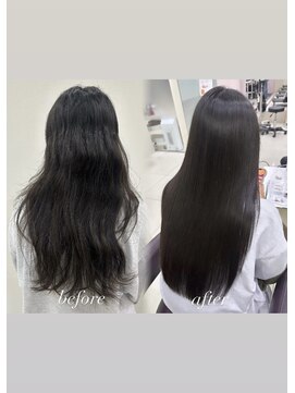 ハピネス 王寺店(Happiness) 奈良髪質改善 縮毛矯正地毛風ストレート艶髪 韓国