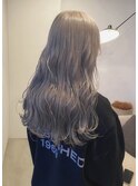 透明感カラーダブルカラーミディアムレイヤー韓国インナーカラー