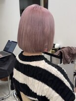 ドットハリス(.Hallis)&nbsp;ハイトーン ホワイトピンク ボブ 髪質改善