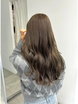 ガリカ 大名(Gallica) ブリーチなしでダブルカラーでうる艶髪オリーブベージュカラー