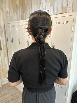 ネウィベルシア 名駅(newi belsia) 個性派お呼ばれヘアセット×タイトアレンジ