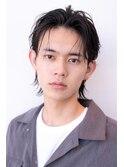 カルマパーマベリーショートダークアッシュニュアンスパーマ