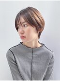 ハイライトカラー ピンクベージュ ウェーブカール ボブルフ 浦和