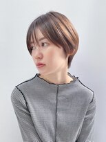 ミィ 浦和(mee)&nbsp;ハイライトカラー ピンクベージュ ウェーブカール ボブルフ 浦和