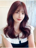 ★小顔シースルー２wayバング顔周り韓国くびれレイヤーカット