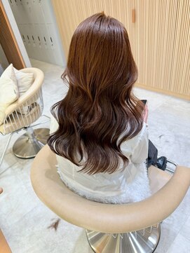 ロシェ 横浜店(loche) 韓国風巻きレイヤーロング×チェリーブラウン[横浜駅]