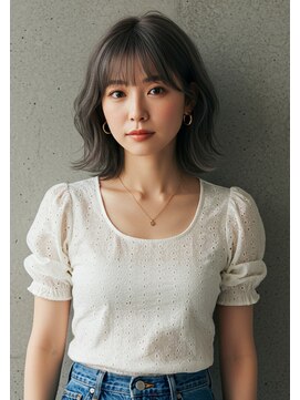 フルショウ 苦楽園店(FURUSHO) 韓国風巻き/くびれ小顔巻き/外ハネへア/くすみベージュ/