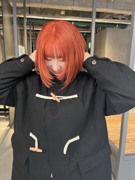 ツールズ 立川(TooLs) アプリコットオレンジ/立川美容室/オレンジヘア/国立美容室