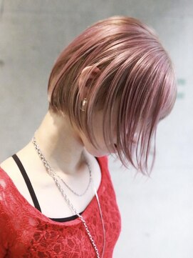 キャロルガーデンズ ボコカ 表参道(Carroll Gardens bococa) 【azu】ピンクベージュ　デザイン　ボブ