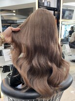 ラピス 渋谷本店(Lapis) ココアミルクティー/ブリーチカラー/レイヤーカット/髪質改善