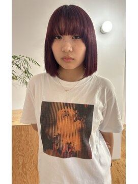 ギャザー 豊橋(Gather) 暖色カラーボブ