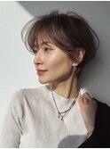 ミセスショート×白髪ぼかしカラー30代40代50代60代