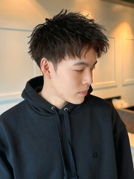 ビアンコ(bianco produce by L'Aube) メンズ/ツイストパーマ/ツイストスパイラル/メンズパーマ