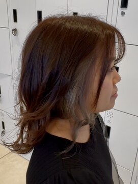 グランデュール 東静岡池田店(GRANDEUR) グレージュダブルカラーインナーカラーケアブリーチ