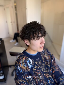 メンズカット バイ ソイクフ(メンズカット by SOY-KUFU) メンズ無造作シャドウパーママッシュスタイル