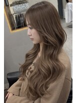 ラピス 横浜(Lapis)&nbsp;ミルクティーベージュシールエクステハイライトブリーチカラー